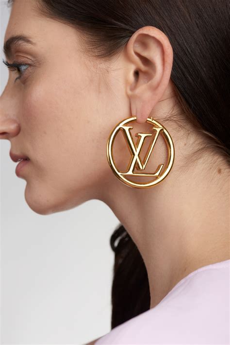 lv earrings hoop